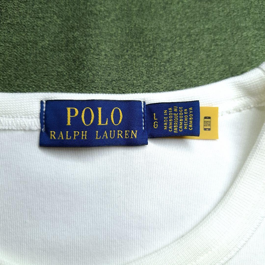 【極美品/現行モデル】POLO RALPHLAUREN スウェット ロゴ 白 L