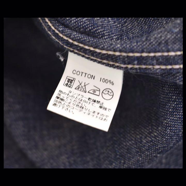 BONCOURA ウェスタン シャツ デニム BLUE INDIGO 38
