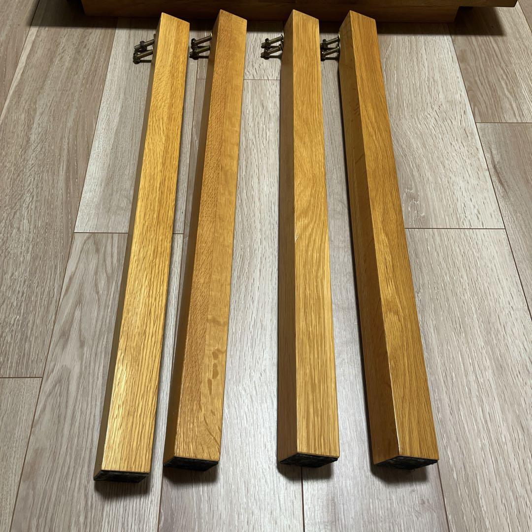 【値下げ】【無印良品】無垢材テーブル・オーク材80cm
