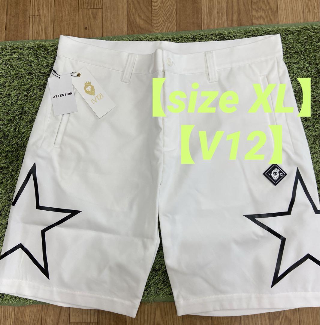 新品正規品【V12/size L】ゴルフ メンズ ハーフパンツ ショート