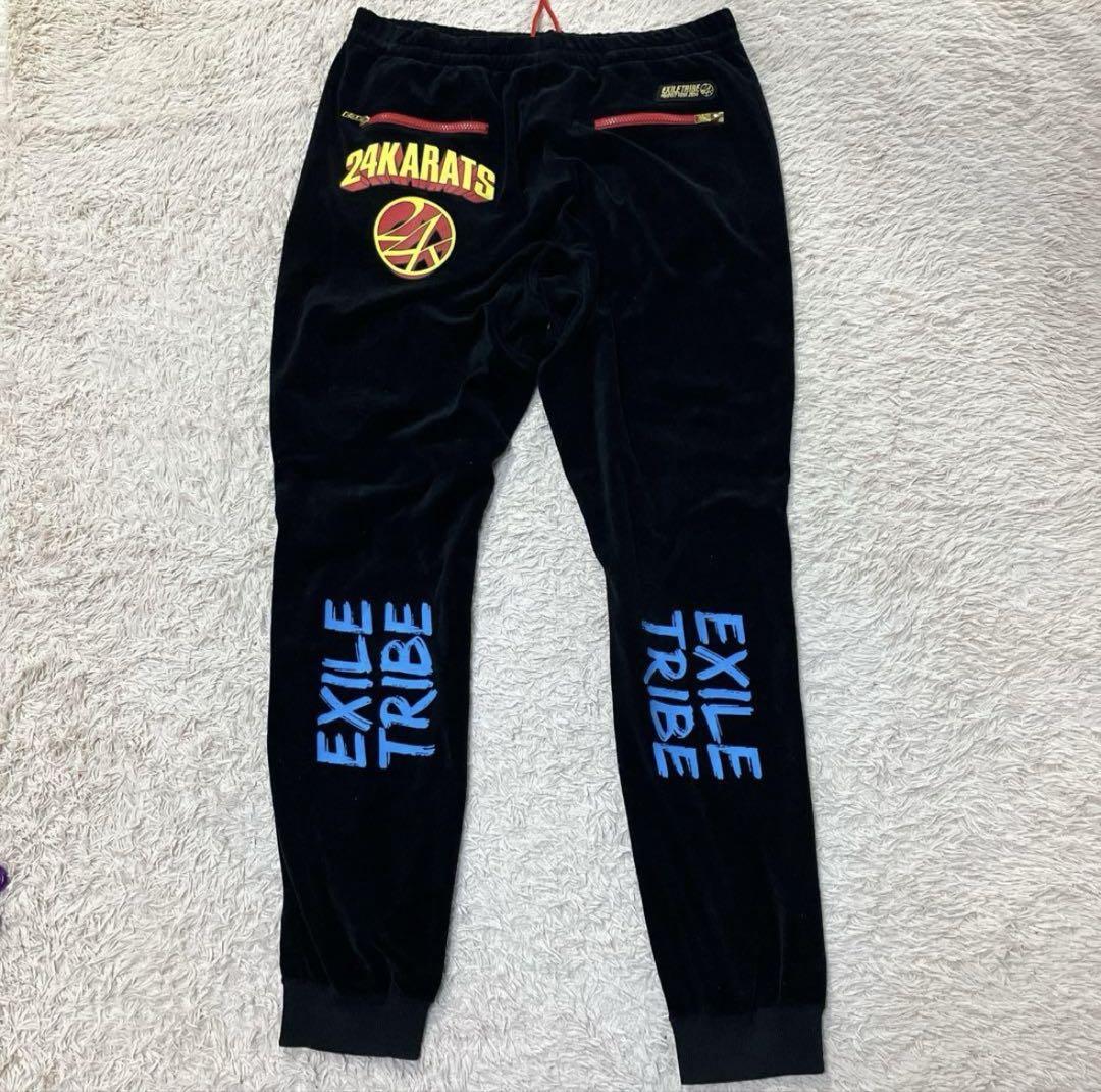 24karats セットアップ　ベロア　ブラック　EXILE TRIBE XL