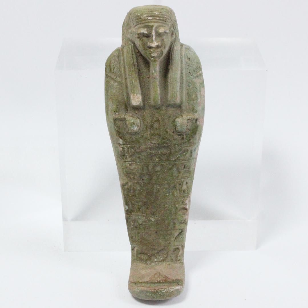 古代エジプト ウシャブティ 骨董品 置物 ファイアンス 30-1005
