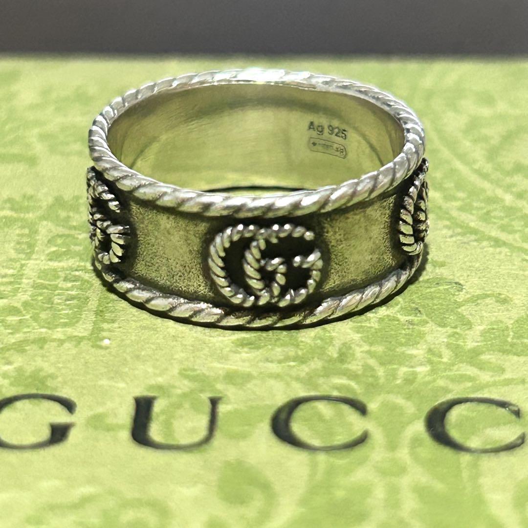 美品✨グッチ GUCCI　指輪　リング　17号 マーモント