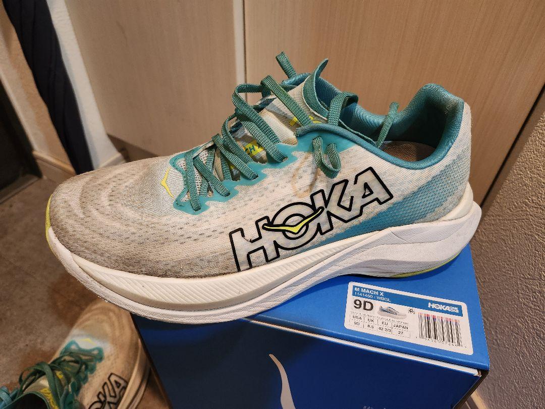 HOKA マッハx 27cm ペパーミントグリーン