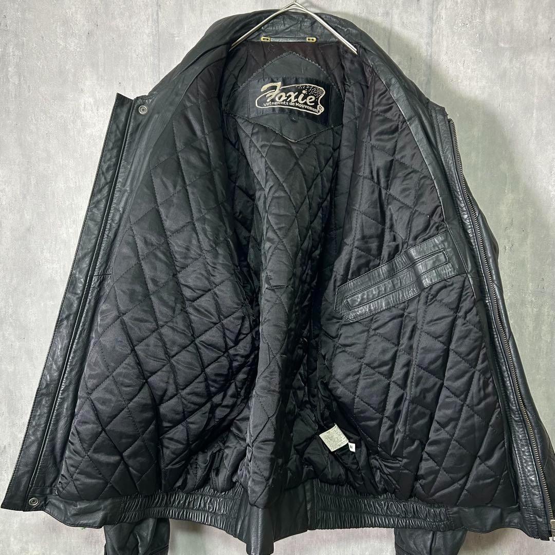 渋シルエット 牛革 レザージャケット 黒 短丈 本革 肩パッドなし 渋シルエット 牛革 レザージャケット 黒 短丈 本革 肩パッドなし