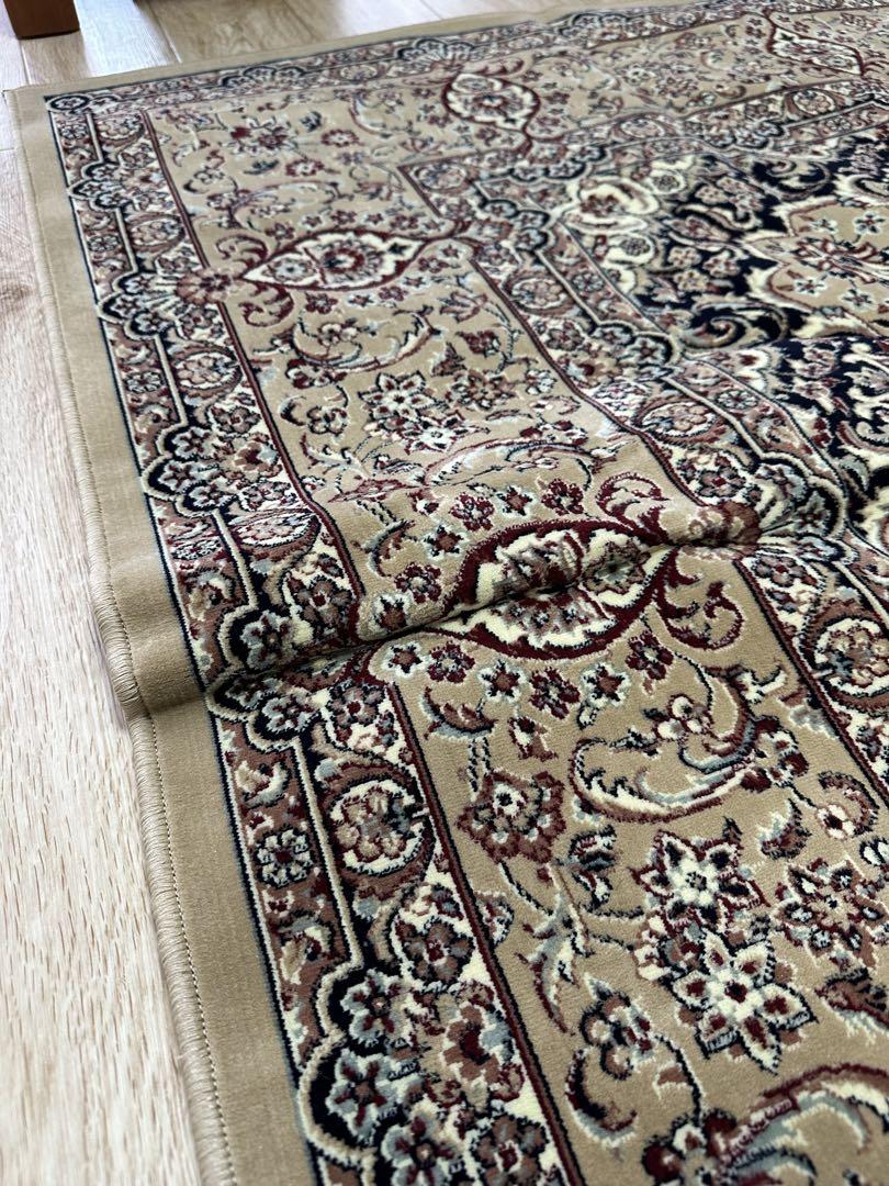 モケットラグ　オリオン　ラグ　ベージュ　200×200cm 約2.6帖タイプ
