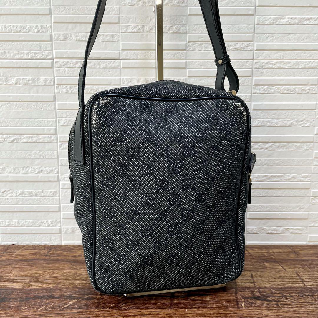 グッチ GGキャンバス レザー ショルダーバッグ グッチ GG キャンバス×レザー ショルダー バッグ ポシェット