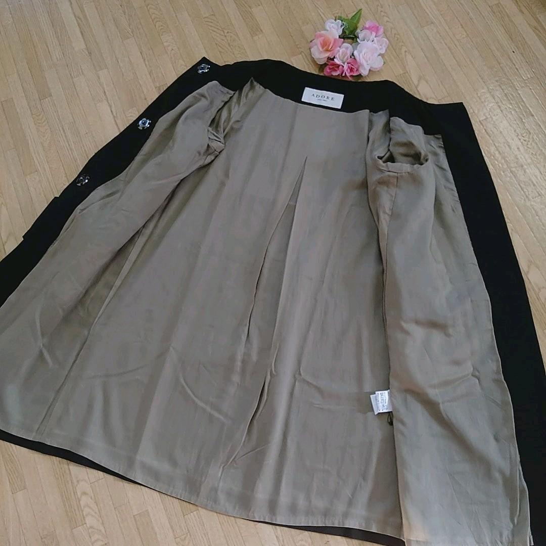 大得価高品質 新品 未使用 定価約10万 ADORE ノーカラーコート ロングコート bg4HT-m34095945371 好評得価