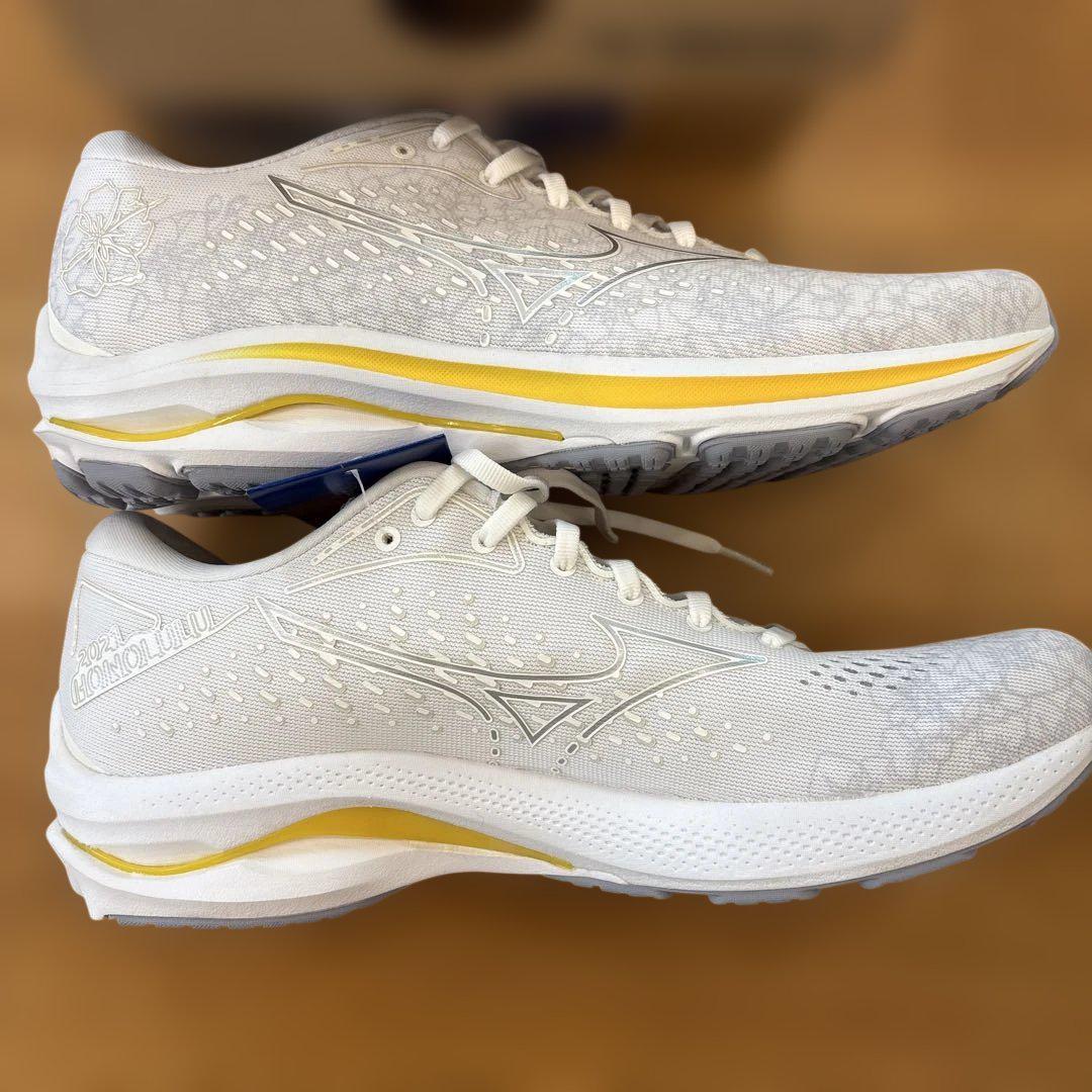 ハワイ限定 レアホノルルマラソン限定 ミズノmizuno スニーカー ミズノ ウェーブライダー25 27cm ホノルルマラソン限定仕様