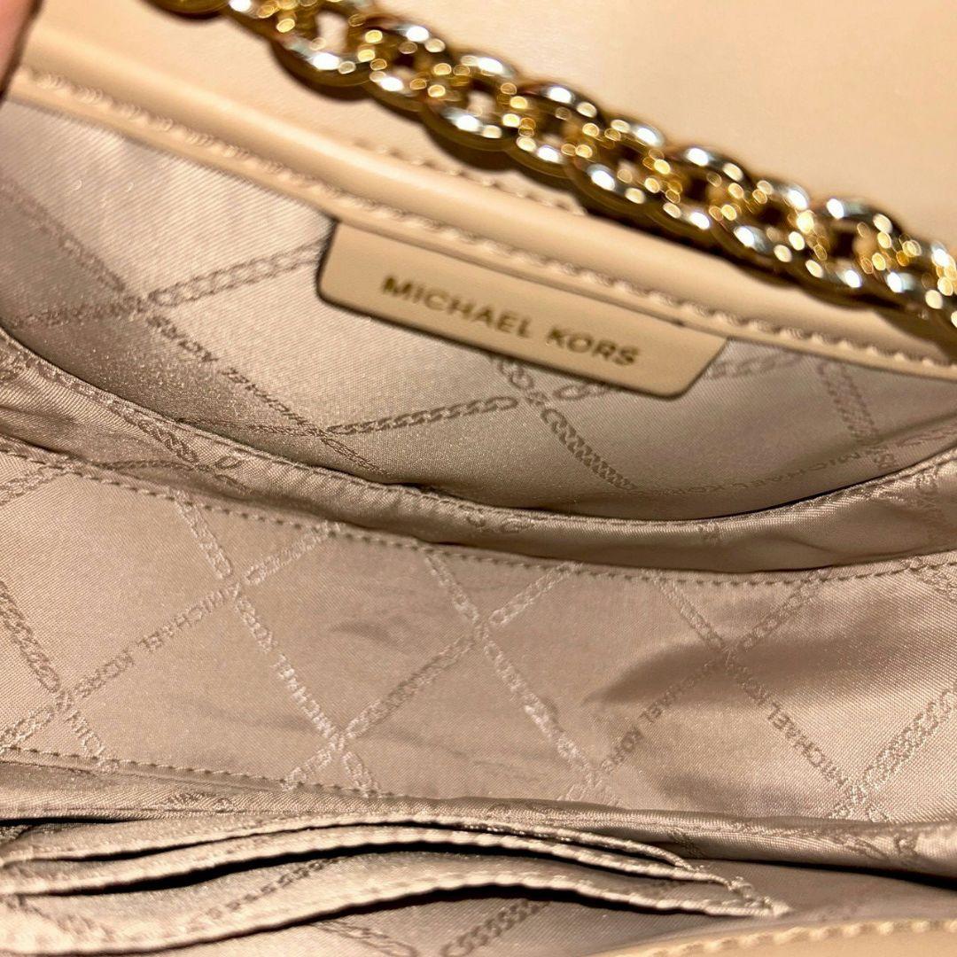 マイケルコース　MICHAEL KORS パイソン柄　チェーン　ショルダーバック