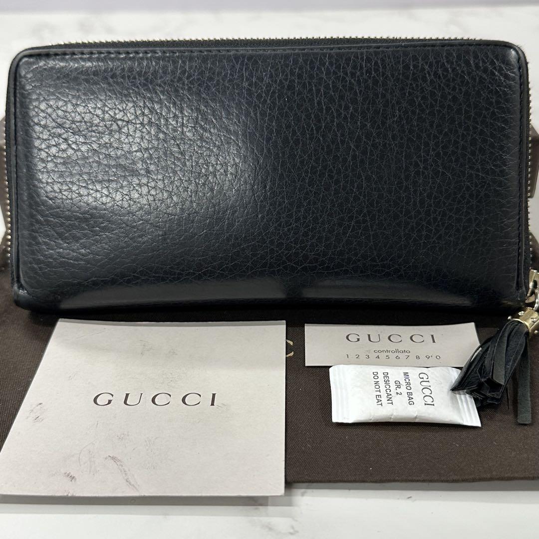 新品同様‼️ グッチ　GUCCI 財布　長財布　ソーホー　ラウンドファスナー