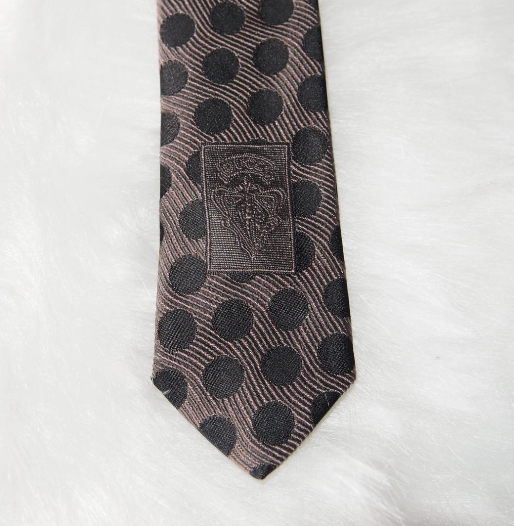 GUCCI（グッチ）GUCCI シルク100% ネクタイ GGロゴ 水玉模様