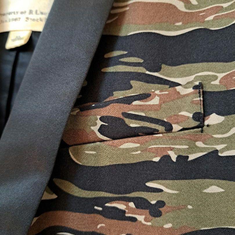 美品 デニム＆サプライ ラルフローレン 切り替えタキシード カモフラ ジャケット Denim&Supply Ralph Lauren ジャケット タキシード 迷彩