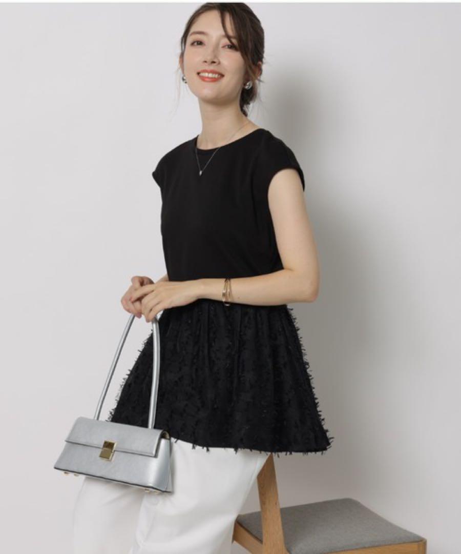 新品タグ付き　Apuweiser-riche ノースリーブチュニック ブラック