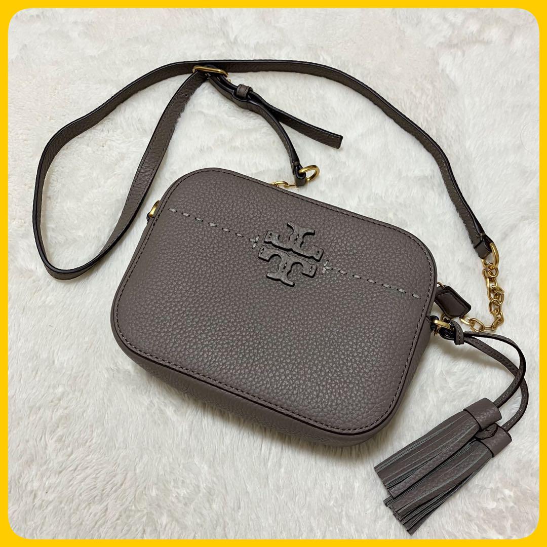 未使用級 TORY BURCH マックグロー カメラバッグ ショルダー チェーン