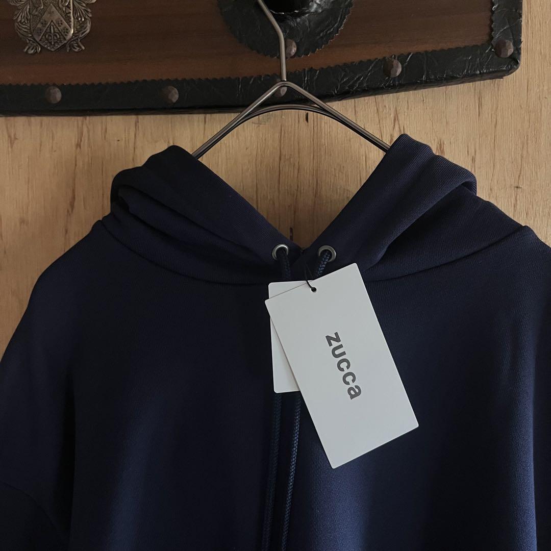 【タグ付き•極美品】ZUCCa フード付きレイヤードパーカー
