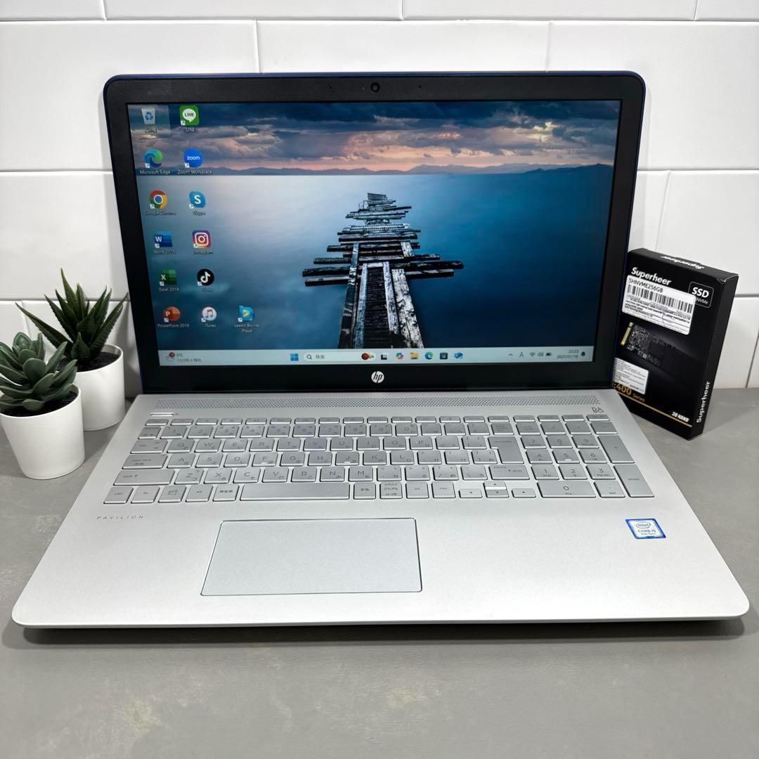 【希少】Pavilionロイヤルブル☘8世代i5☘新品NVMe256+1TB