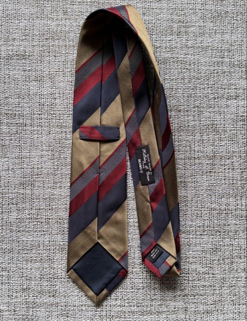 美品□BEAMS F□Holliday & Brown / ホリデー&ブラウン Holliday & Brown × BEAMS F ネクタイ