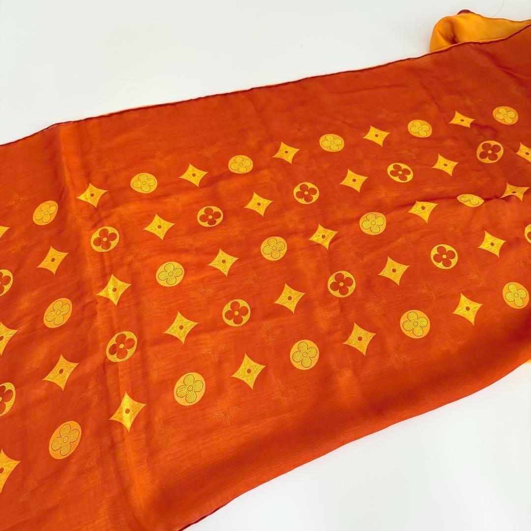 訳あり】良品 ルイヴィトン シルク ストール モノグラム