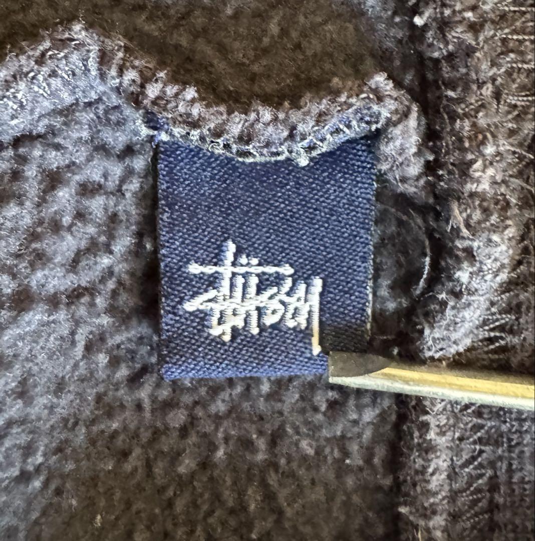 90s OLD STUSSY ステューシー フーディ 紺タグ zuccaロゴ M