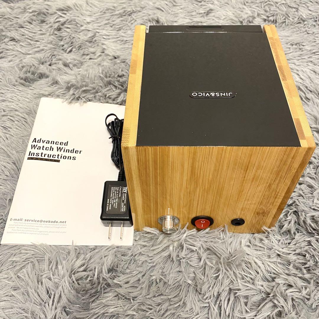 【新品】LEDライト付 ウォッチワインダー 静音設計 ワインディングマシーン