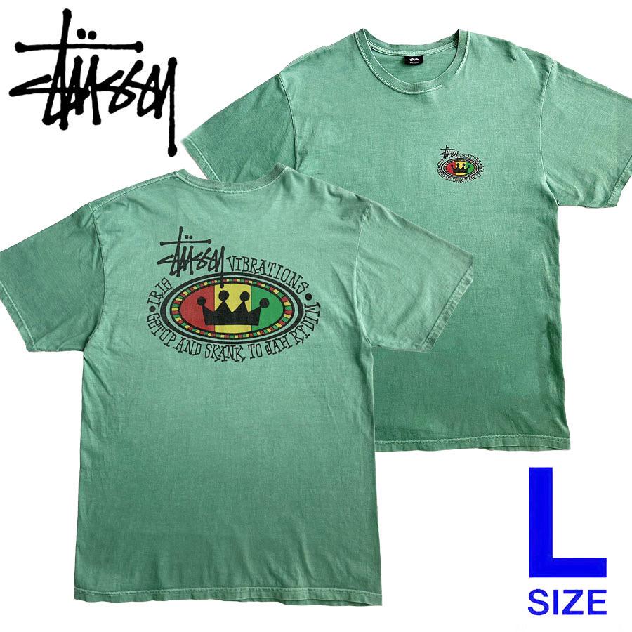 【メーカー直送】 STUSSY ステューシー クラウンロゴ ラスタカラー L Tシャツ トップス
