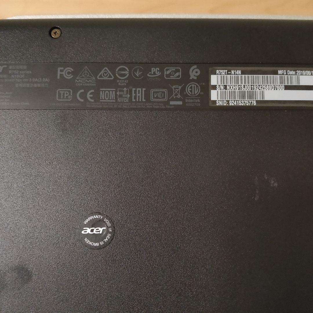 【お得】Acer Chromebook spin 511 R752T-N14N