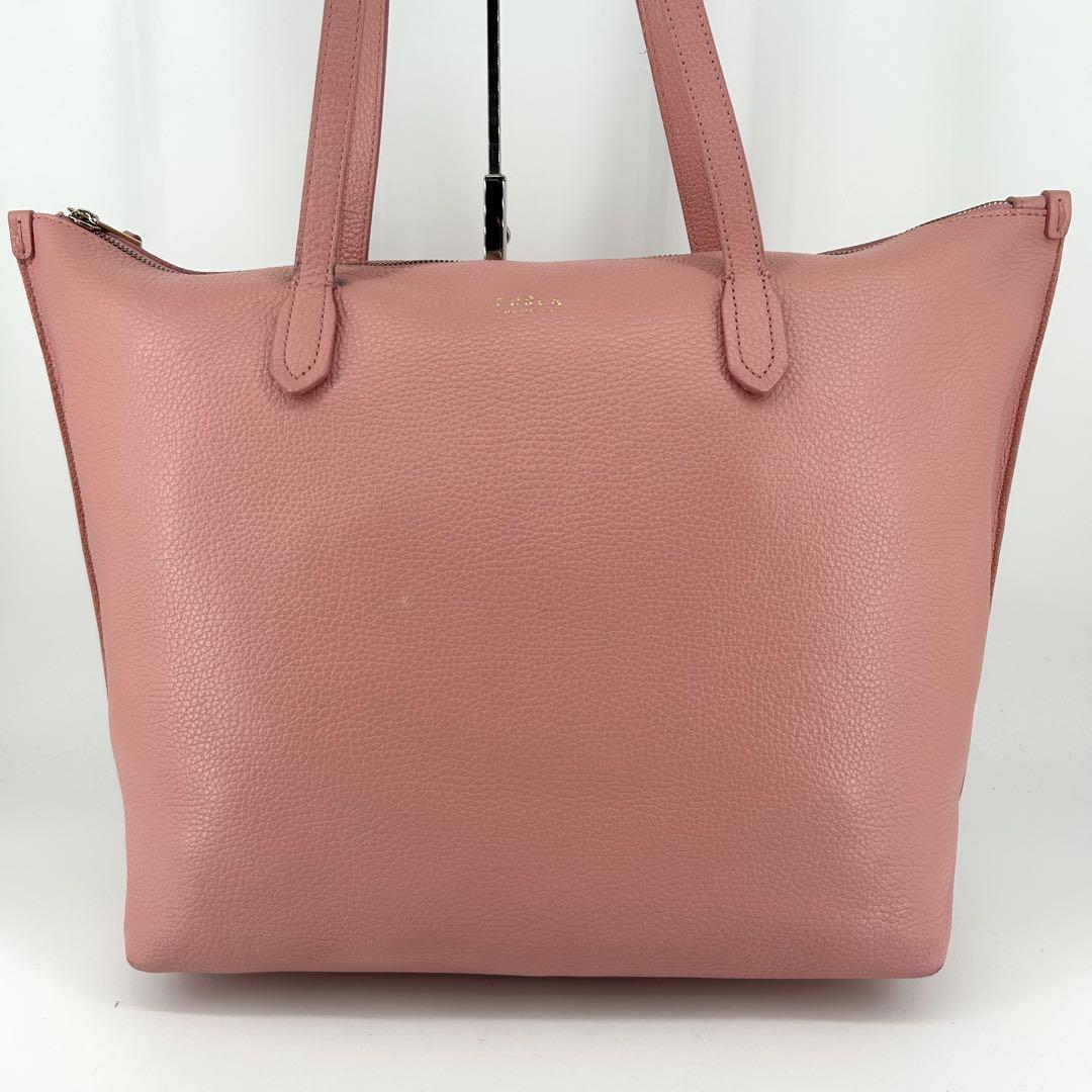 良品】FURLA フルラ トートバッグ レザー 肩掛け A4収納可 大