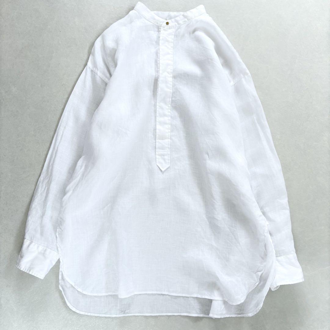 美品マカフィートゥモローランドリネンスタンドカラービッグ