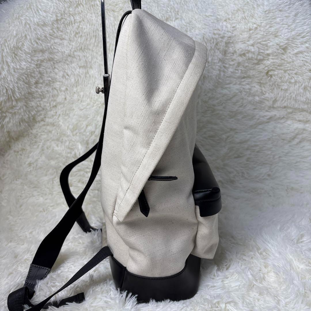 美品✨バレンシアガ リュック 白 ラウンドジップ キャンバス 392007