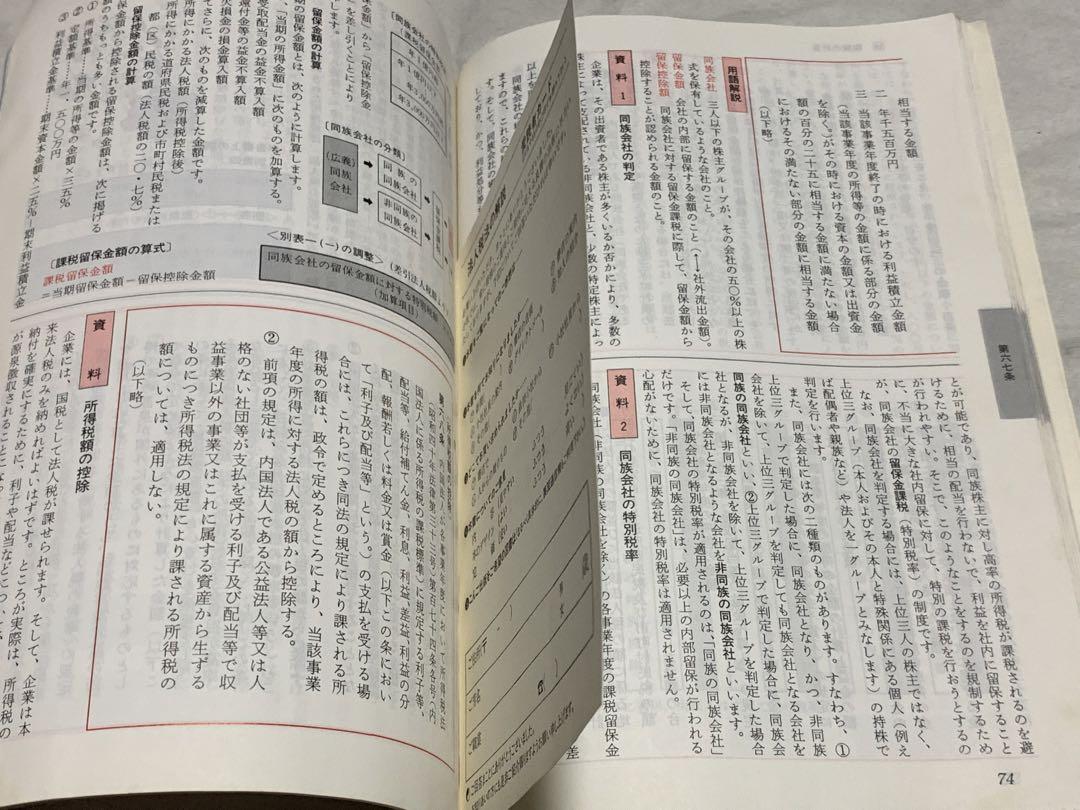 三訂版　法人税法の解説　1992年9月20日 三訂2刷発行