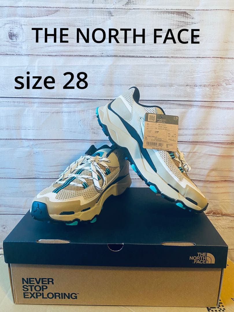 THE NORTH FACE スニーカー 28cm ベージュ アクア