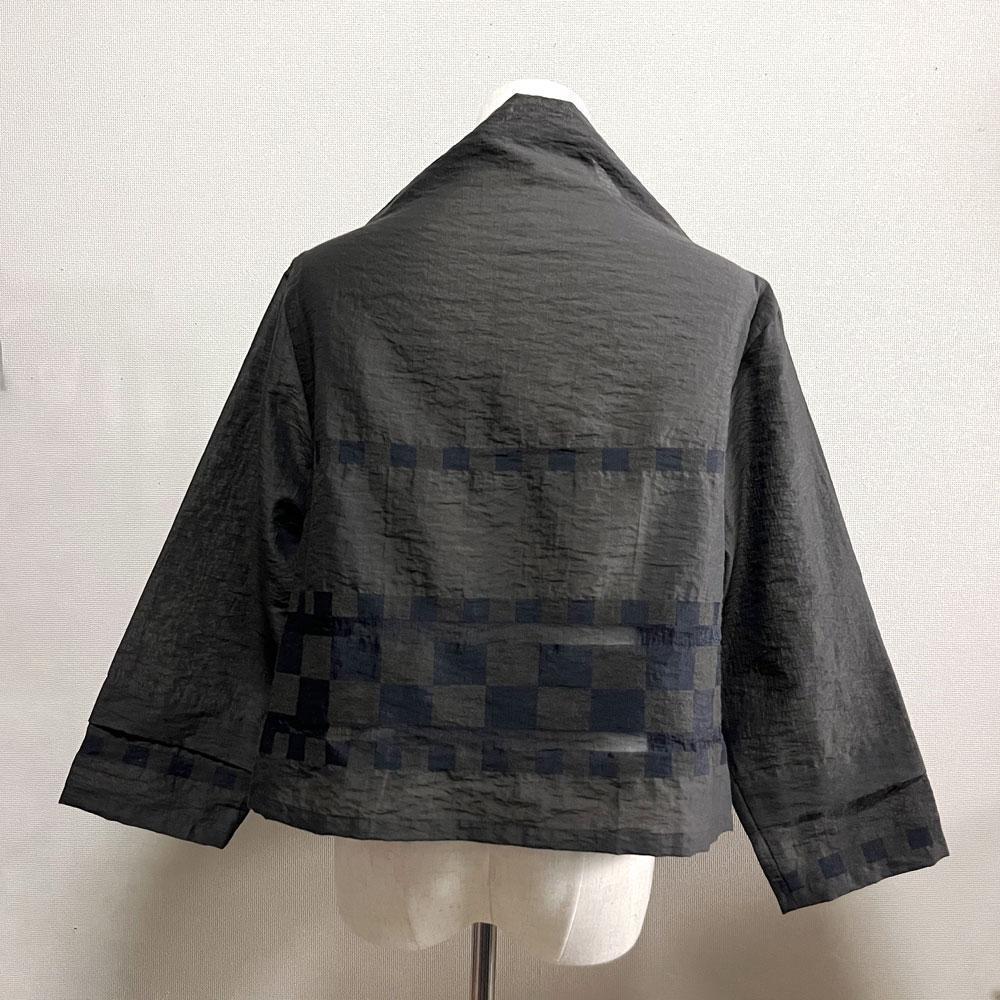 美品 慈雨センソユニコ シャツ ジャケット 羽織り 変形 アシンメトリー 40