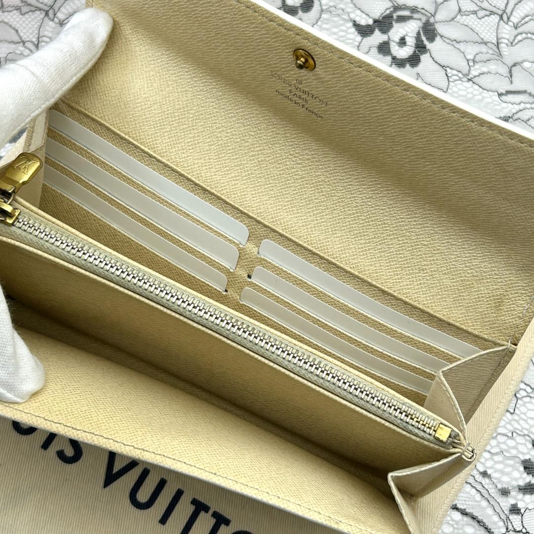 ★美品★　ルイヴィトン　ダミエ　アズール　ポルトフォイユ　サラ　長財布