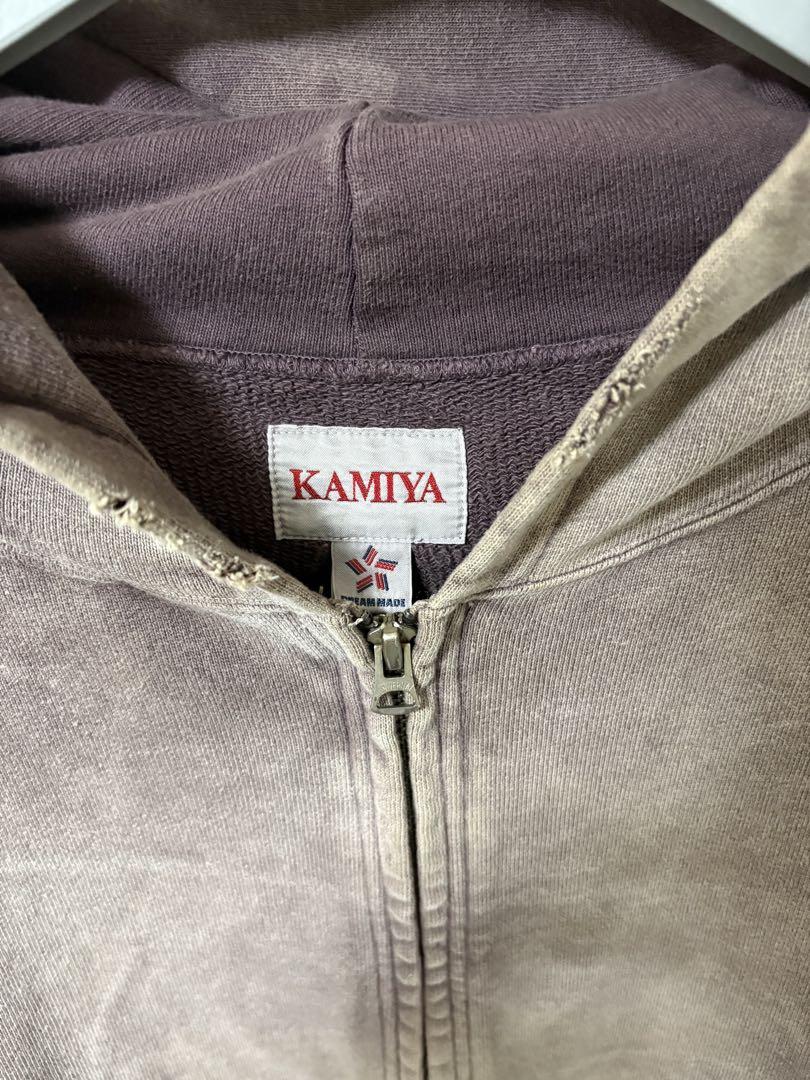 トップス KAMIYA 24aw\"ROPE\" Bleached Zip-up Hooded