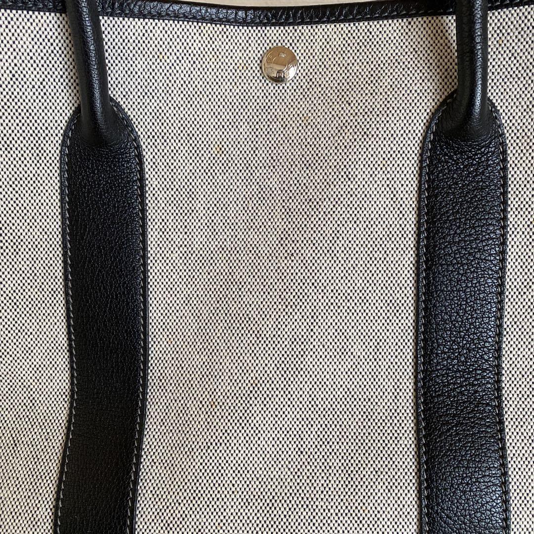 HERMES エルメス ガーデンパーティ PM キャンバス×レザー