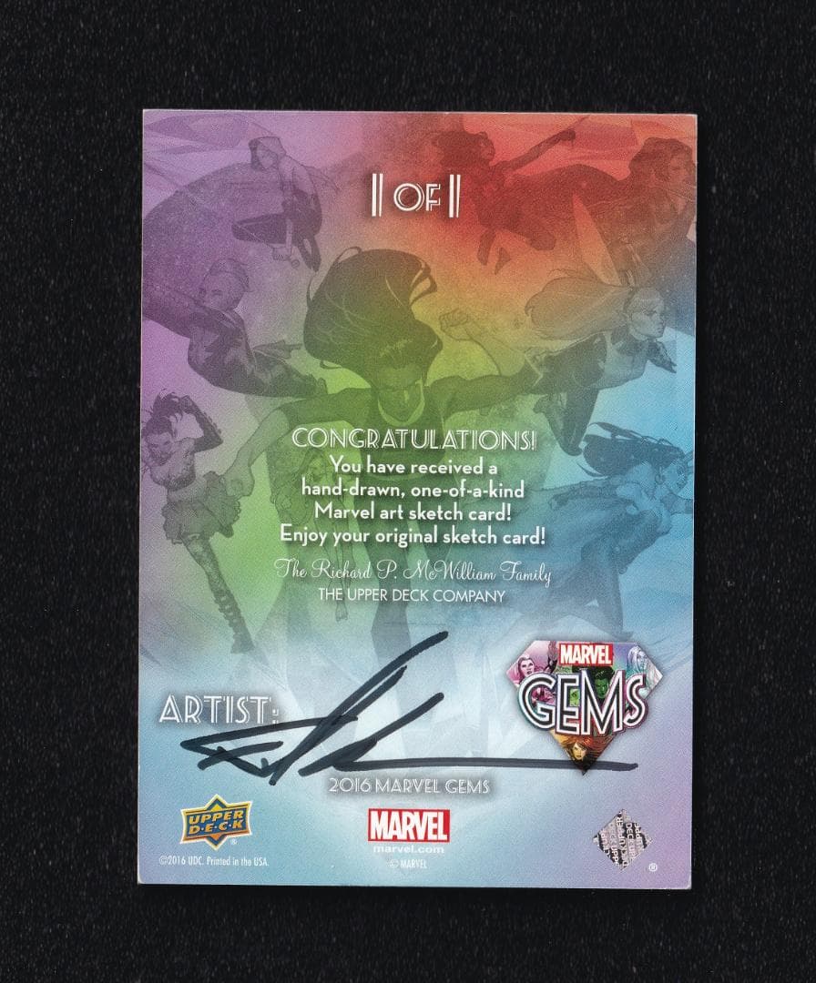 UpperDeck マーベルジェムズ | ヴェノム スケッチカードやや傷や汚れあり YUZUMIYA_COM
