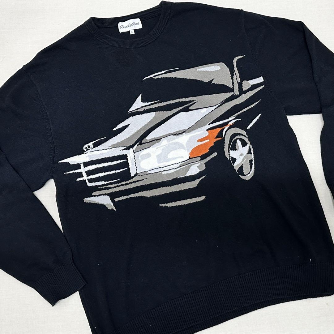 black eye patch  benzo knit