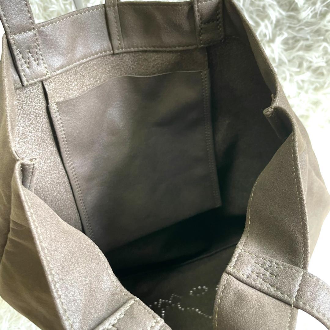 美品 ハンティングワールド ヴィーガンレザートートバッグ ボルネオチャリティー