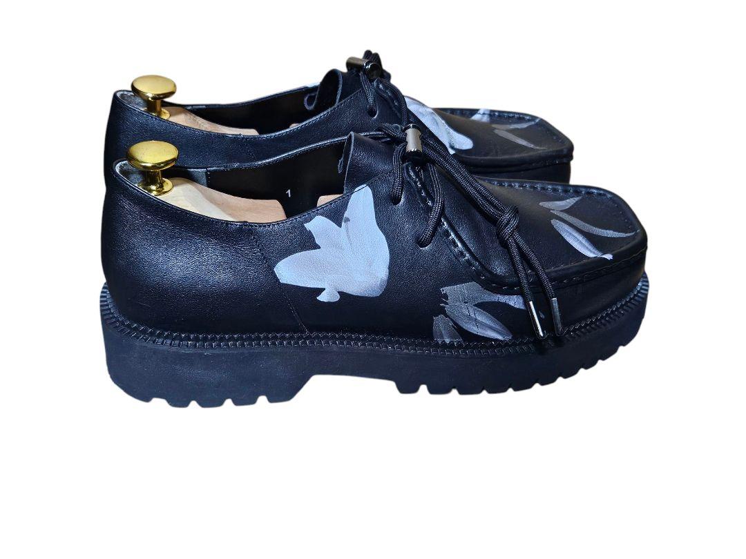 靴 CTHY GRAPHIC TIROLEAN LEATHER DAD SHOES