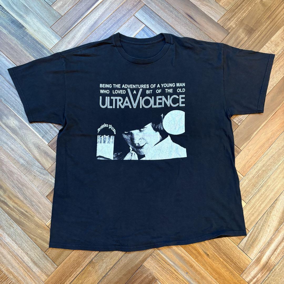 時計じかけのオレンジ 長袖Tシャツ 黒 映画 ムービーT 00s 時計じかけのオレンジ キューブリック ムービー 映画 T