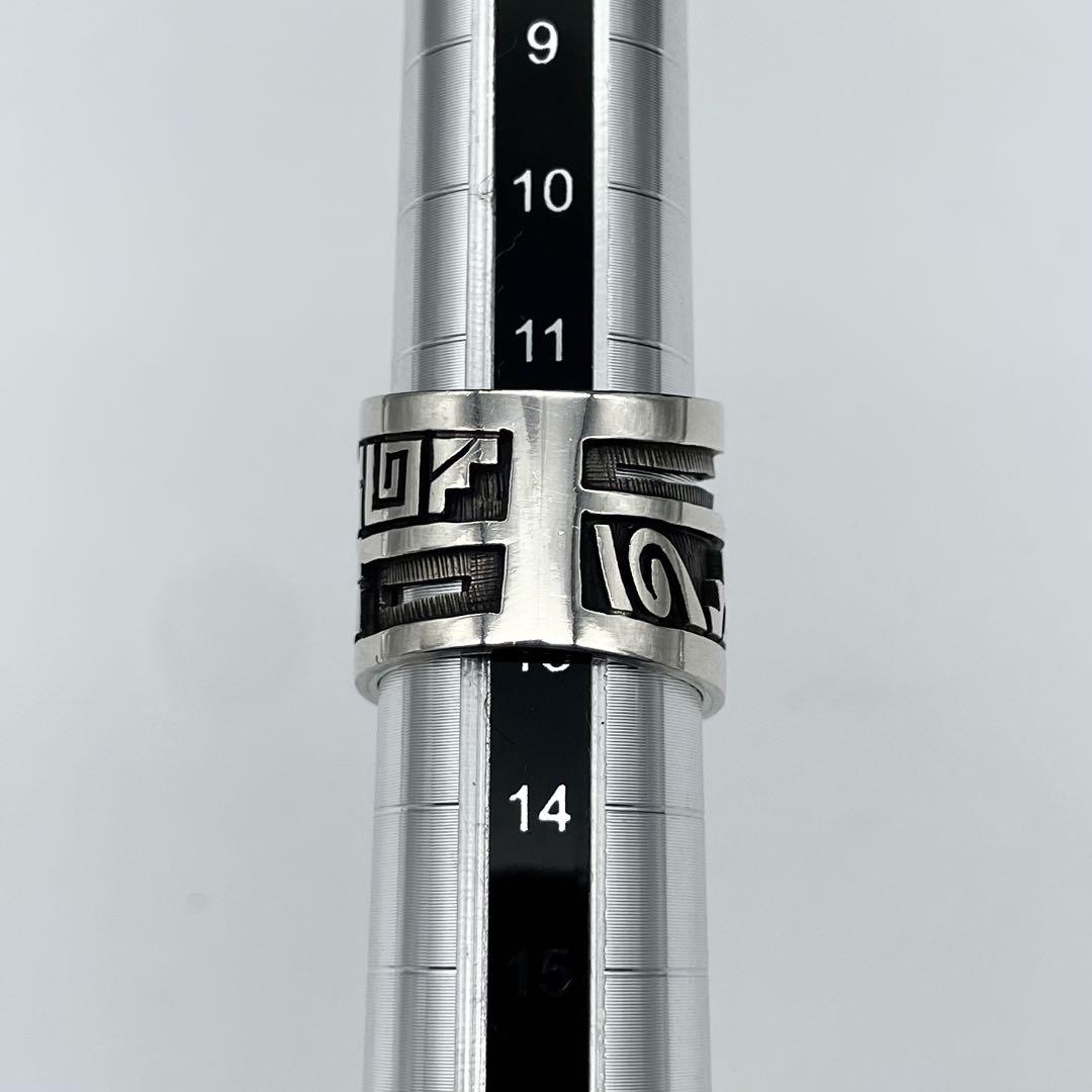 Hopi族　Lucion Koinva サンフェイスSterling リング