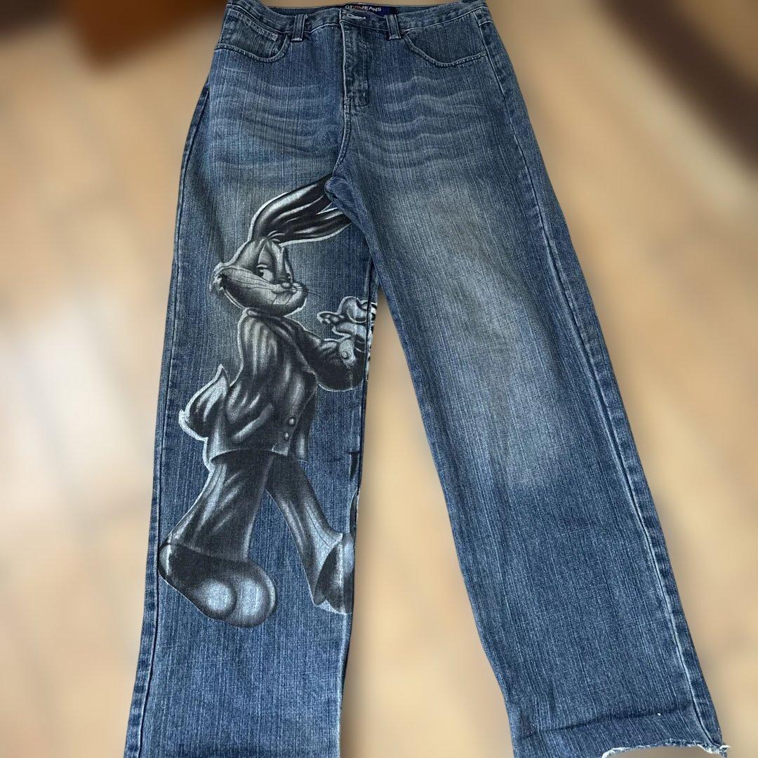バグズ・バニー プリント デニムパンツ