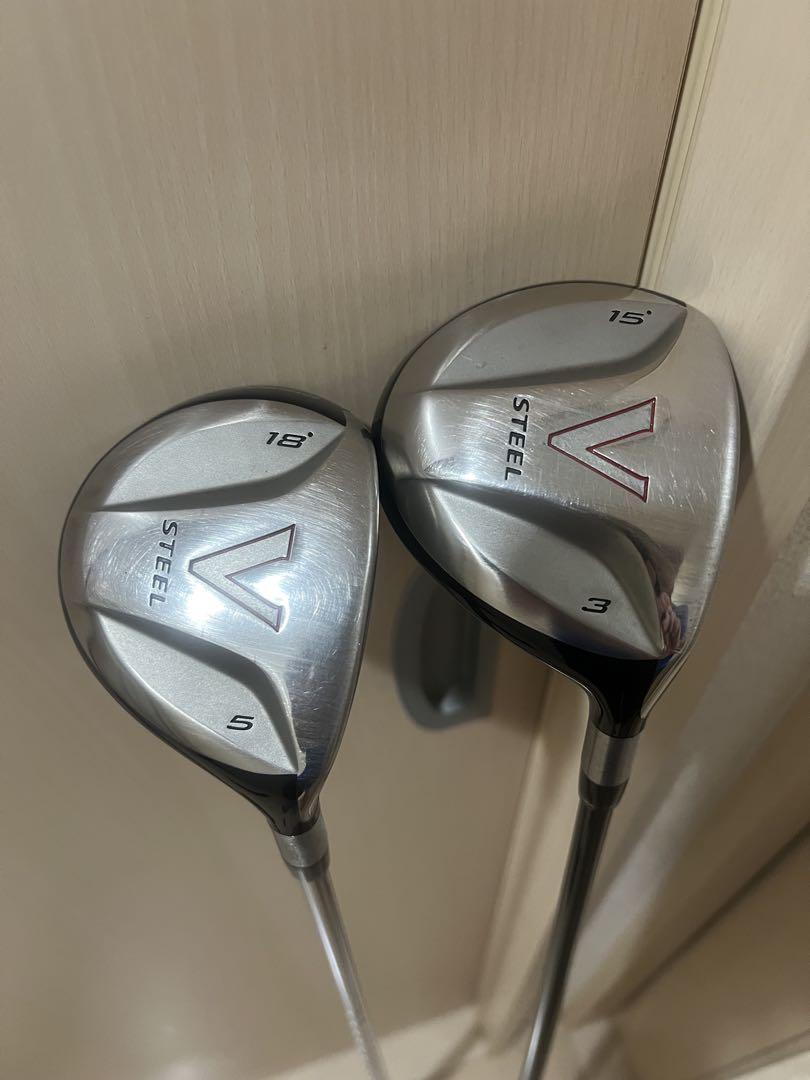TaylorMade Steel V フェアウェイウッド ３W・5W セット テーラーメイド フェアウェイウッド Vスチール 3W 5W 2本セット