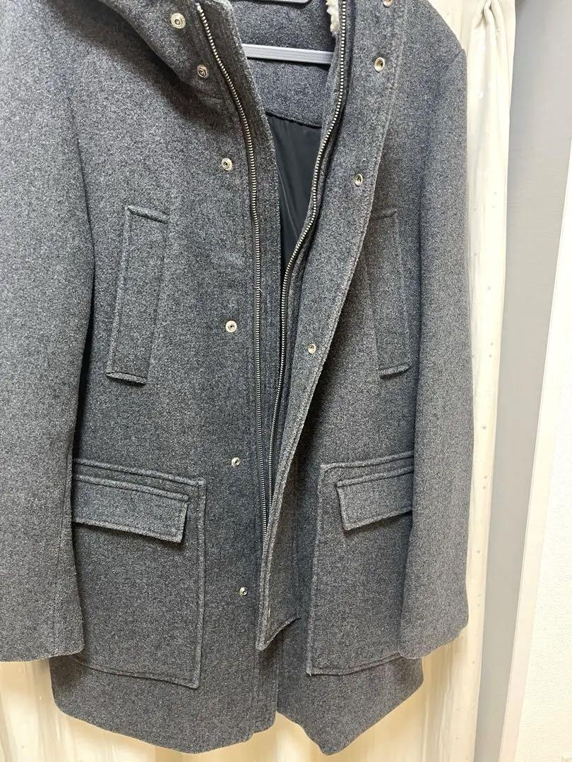 THE SHOP TK ウールコート コート　フーデッドコート