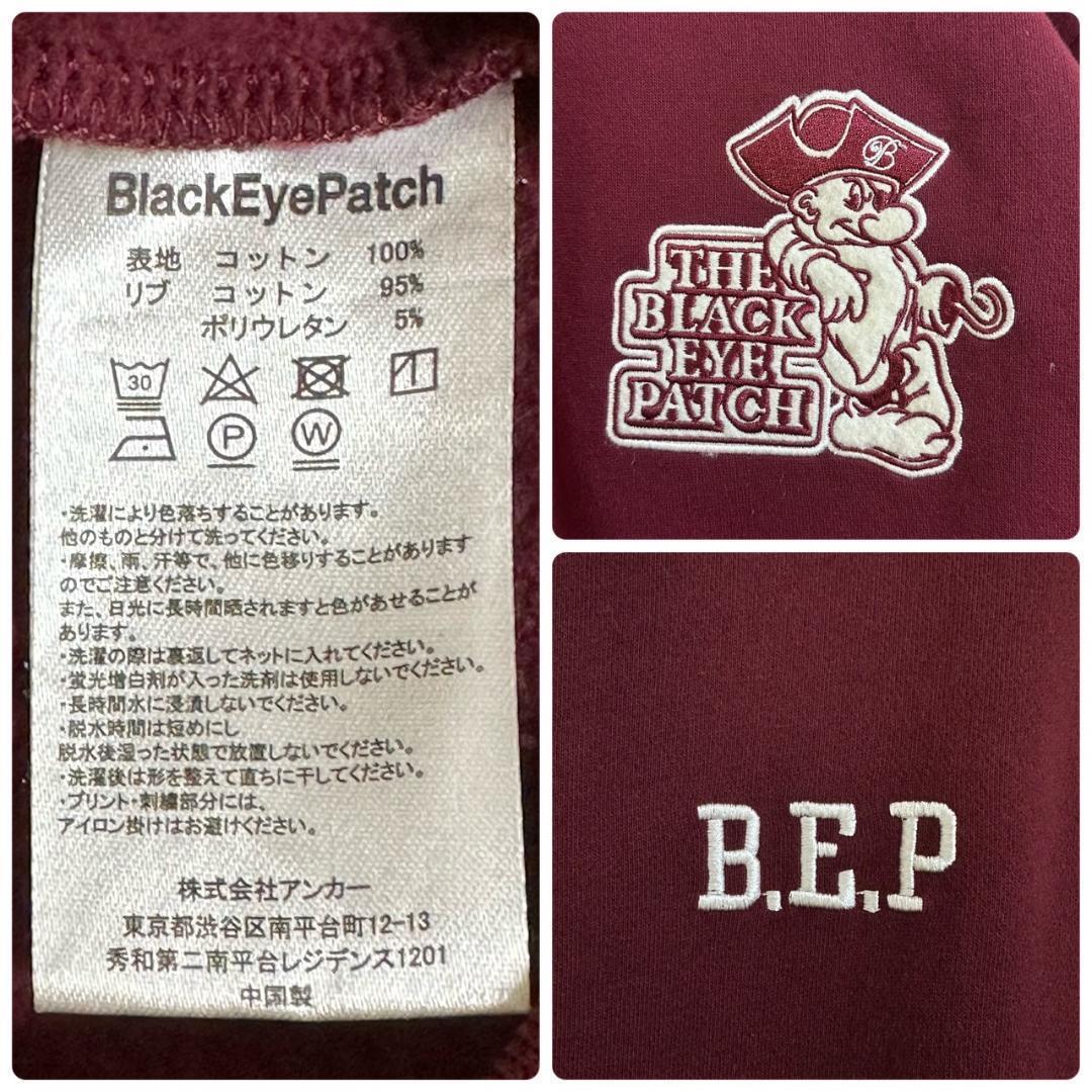 【最高デザイン】ブラックアイパッチ ハーフジップ 両面 希少デザイン M