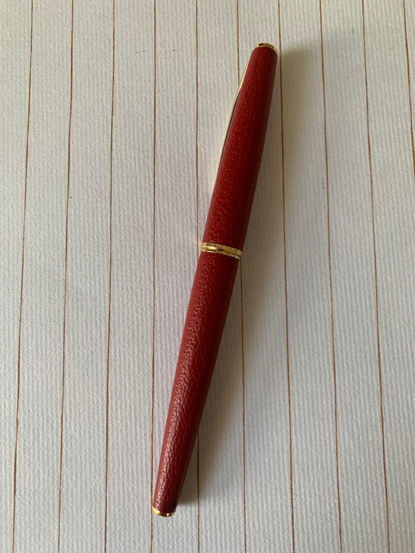 Pilot 18Kペン先 レザー巻き万年筆PILOT