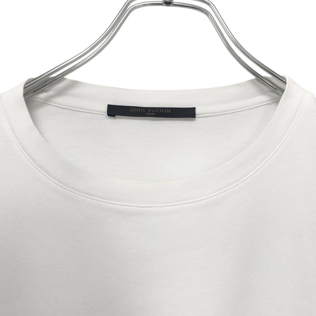 Lサイズ】ルイヴィトン Tシャツ モノグラム 胸ポケット ホワイト