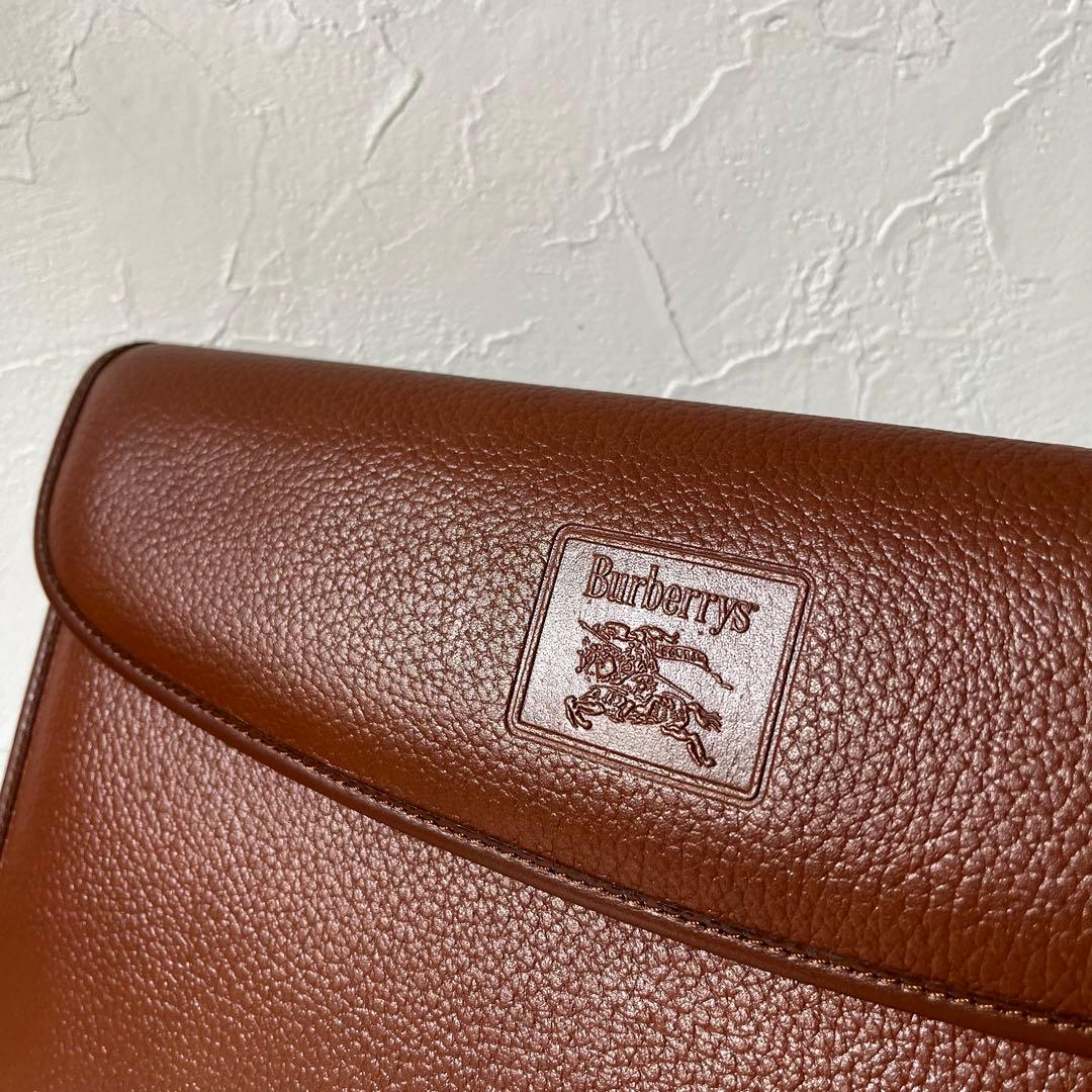 グリーン・ホワイト系 完成品♪ 良品 バーバリー ポーチ ベージュ