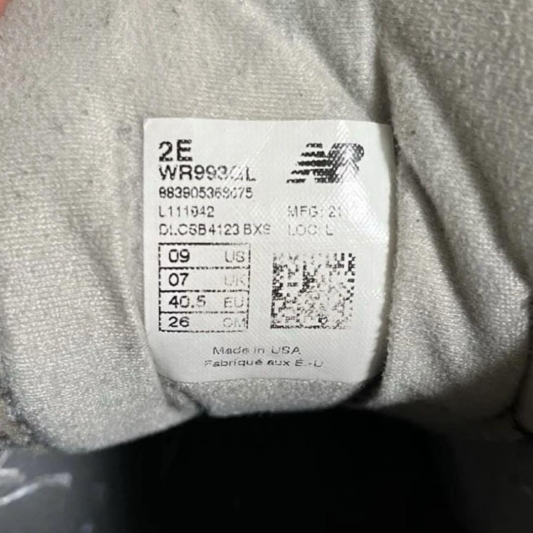 new balance スニーカー WR993 グレー